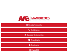 Tablet Screenshot of maxibienes.com